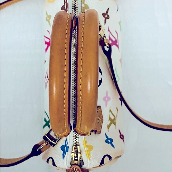 Louis Vuitton LV Handbag M92645 Mini Speedy White Monogram Multicolor -EXCELLENT - Picture 7 of 12